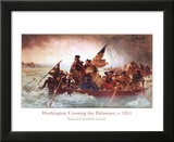 Washington bei der Überquerung des Delaware, ca. 1851 Kunst von Emanuel Gottlieb Leutze