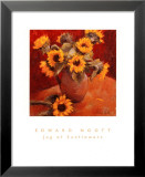 Jug of Sunflowers Prints by Edward Noott