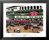 Wrigley Field-Stadium Poster von Darryl Vlasak