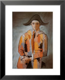 Harlequin with Folded Hands, c.1923 Posters by Pablo Picasso