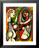 Jeune Fille Devant Un Miroir 1932 Affiches par Pablo Picasso