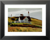 Colline et maisons de Cape Elizabeth au Maine Affiche par Edward Hopper