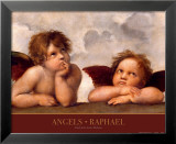 Angels, Detail of the Sistine Madonna, c.1514 Pósters por Raphael