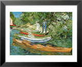 Les bords de l'Oise (La grenouillère) Affiches par Vincent van Gogh