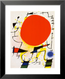 The Red Sun Lámina por Joan Miró