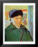 Autoportrait à l'oreille coupée Art par Vincent van Gogh