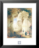 Les portes du Grand Temple Affiches par David Roberts