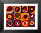 Estudio de color: Cuadrado, ca.1913 Lámina por Wassily Kandinsky