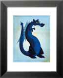Dragon bleu Affiches par John Golden