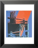 Brooklyn Bridge, c.1983 (pink, red, blue) Plakat autor Andy Warhol