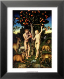 Eve et Adam Affiches par Lucas Cranach the Elder
