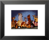 La Belle et le Clochard - les personnages Posters par Walt Disney