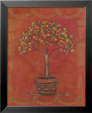 Topiary Fresco Orange Arte por Adam Guan