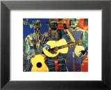 Three Folk Musicians, 1967 Lámina por Romare Bearden Three Folk Musicians, 1967 Lámina por Romare Bearden