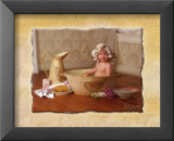 Bébé dans son bain Poster par Lisa Jane