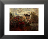 Artist's Garden in Argenteuil Prints by Claude Monet