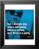 Hier steigt eine Party Kunstdrucke von Andy Warhol
