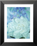 White Rose with Larkspur Prints by Georgia O'Keeffe