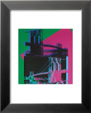 Brooklyn Bridge, c.1983 (Green, Blue, Pink) Posters av Andy Warhol Brooklyn Bridge, c.1983 (Green, Blue, Pink) Posters av Andy Warhol