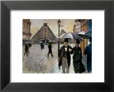 Paris, un jour de pluie, 1877 Art par Gustave Caillebotte