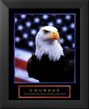 Courage: Eagle and Flag Plakater Courage: Eagle and Flag Plakater
