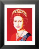 Reigning Queens: Queen Elizabeth II of the United Kingdom, c.1985 (Light Outline) Poster von Andy Warhol