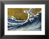 Great Wave (from 100 views of Mt. Fuji) Affiche par Katsushika Hokusai