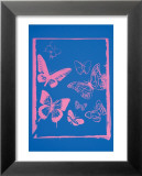 Vanishing Animals: Butterflies, c.1986 (Hot Pink on Blue) Plakat autor Andy Warhol