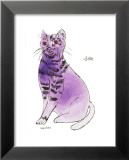 25 Cats Named Sam and One Blue Pussy by Andy Warhol, c.1954 (Purple Sam) Poster par Andy Warhol