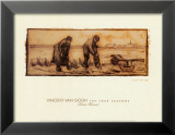 Die vier Jahreszeiten: Kartoffelernte Poster von Vincent van Gogh