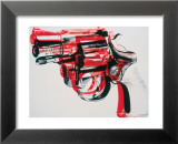 Gun, c.1981-82 (black and red on white) Plakaty autor Andy Warhol Gun, c.1981-82 (black and red on white) Plakaty autor Andy Warhol