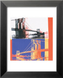 Brooklyn Bridge, c.1983 (black bridge/white background) Plakaty autor Andy Warhol