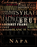 Napa Type Kunstdruck von Stephen Fowler