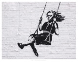 Swinging Girl Print by Unknown 