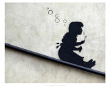 Bubble Girl Kunstdrucke von Unknown 