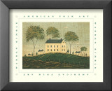 Farm House on Hill Posters par Warren Kimble