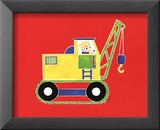 Cat in a Crane Posters by Shelly Rasche