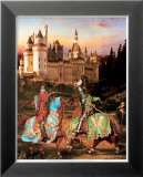 King Arthur and Sir Lancelot Affiches par Howard David Johnson
