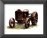 Early Model Fordson Tractor Print by Sharon Pedersen