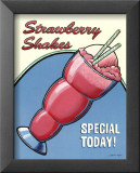 Erdbeer-Shake Poster von Louise Max