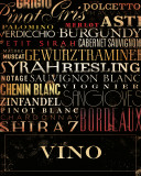 Vino Type Affiche par Stephen Fowler