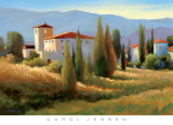 Blue Shadows in Tuscany I Posters par Carol Jessen