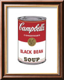 Campbell's Soup I: Black Bean, c.1968 Láminas por Andy Warhol Campbell's Soup I: Black Bean, c.1968 Láminas por Andy Warhol