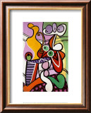 Stilleben mit Birnen und Trauben Poster von Pablo Picasso