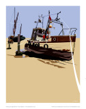 Fishing Boat Posters av Julia Barber