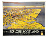 Explore Scotland Map Poster