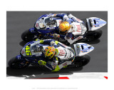 Valentino Rossi, Side by Side Posters par Ron Fisher