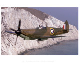 Spitfire Over the White Cliffs of Dover Pósters Spitfire Over the White Cliffs of Dover Pósters