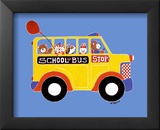 Animals on a Bus II Poster by Shelly Rasche