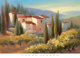 Blue Shadows in Tuscany II Prints by Carol Jessen